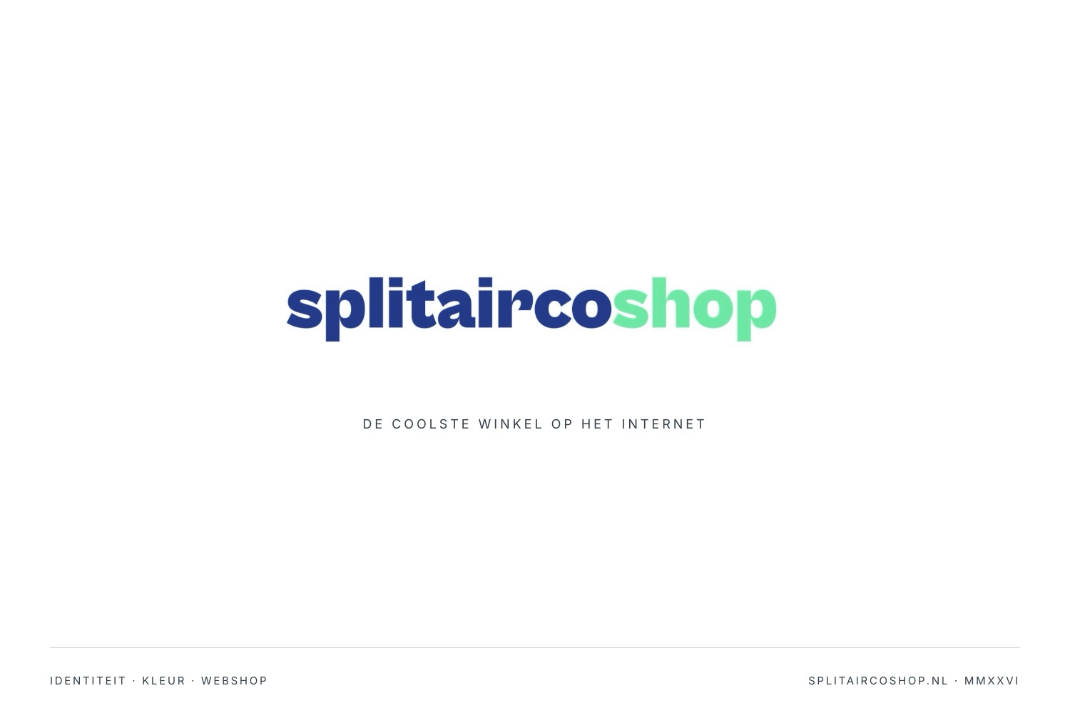 splitaircoshop.nl, the home page
